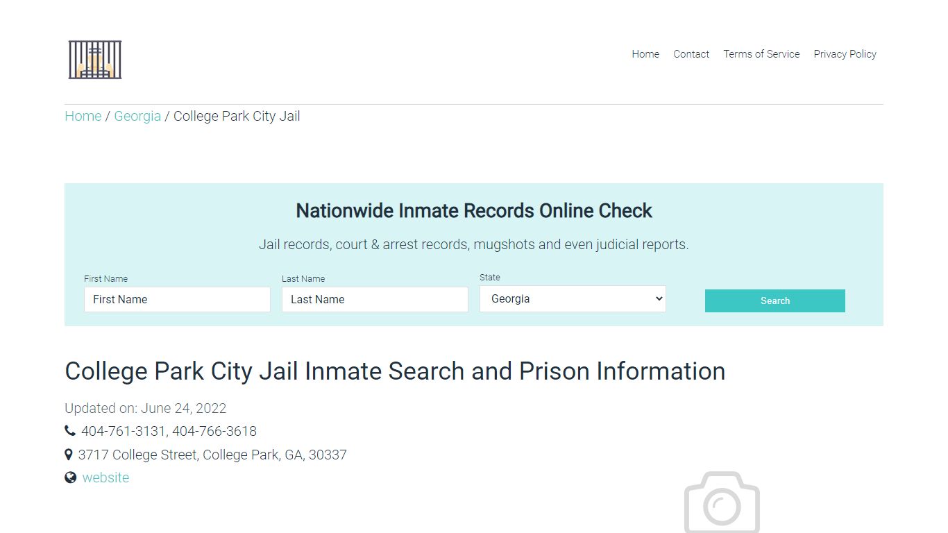 College Park City Jail Inmate Search, Visitation, Phone no ...