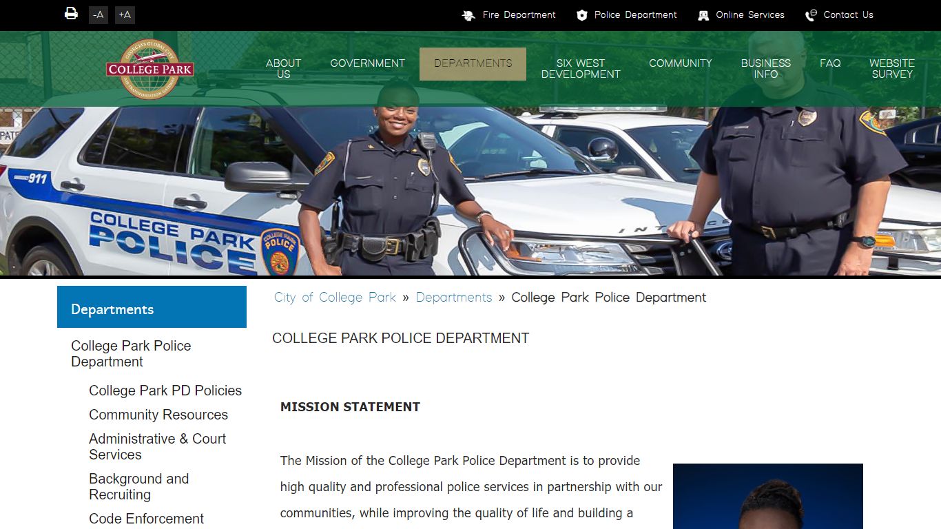 College Park Police Department - City of College Park